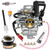 JDLLONG 250CC GY6 30mm Carburetor Fit for Honda CN250 CF250 CH250 Scooter Mopeds Fit for Chinese 250cc for Many 4-Stroke Dirt Bikes Go Karts Carb Tune Up Kit