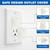 Outlet Covers Baby Proofing, 48 Pack Child Proof Plug Socket Covers Electric Plug Protectors Safety Caps with Hidden Pull Handle, for US 3-Prong, Snail
