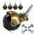 Zerobe 2" Ball Caster Wheels: Antique Brass Swivel Casters (4-Pack)
