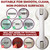 Safe-er-Grip Changing Lifestyles Suction Cup Grab Bars for Bathtubs and Showers; Safety Bathroom Assist Handle, White & Grey, 12 inches
