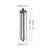 PATIKIL Conveyor Roller 3.5" Diameter 14" Length, 1 Pack Stainless Steel Transmission Replacement Part Galvanized End, Silver
