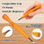 WILLBOND 5 Pcs Linocut Carving Tools Set Triangular Linoleum Various Sizes Wood Carving Knife Chisel V Shaped Tools for Linocut Printmaking Woodcarving(Slanted)