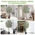 Bailikang 8FT Artificial Olive Tree Artificial Olive Plants, Tall Faux Olive Tree Faux Silk Plant Fake Plant Ultra-Realistic Silk Leaves & Natural Trunk Indoor Outdoor Use