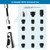Universal Kitchen Faucet Head Replacement, 3 Modes, 15 Adapter Kit, Chrome