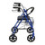 Drive Medical Rollator Walker with Seat, 7.5 Inch Wheels, Blue