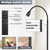 Reading Floor Lamp, 72" LED Dimmable Lamp with Gooseneck,Zoomable Spotlight