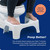 Squatty Potty Simple Curve Bathroom Toilet Stool 7 Inch - White