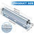 Patioer 10" Long Conveyor Roller with Bracket, 1.5" Dia Galvanized Steel Roller, Heavy Duty for Roller Stands Woodworking Material Handling, 6 Pack