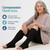 TheraMagic® Open Toe Zipper Compression Socks for Men & Women, 20-30mmHg Graduated Zippered Compression Stocking