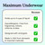 Because Maximum Incontinence Underwear for Men - Heavy Bladder Leak Protection, Ideal for Overnight Leakage, Sleek, Invisible Fit, Grey, Large - Absorbs 4 Cups - 80 Count (4 Packs of 20)