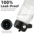 Fanhaw 32 oz Clear Water Bottle with Straw Lid - Tritan, BPA-Free, Lightweight, Wide Mouth, Leak-Proof, Perfect for Gym, Travel, School, Office, and Sports(Clear & Black)