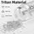 Fanhaw 32 oz Clear Water Bottle with Straw Lid - Tritan, BPA-Free, Lightweight, Wide Mouth, Leak-Proof, Perfect for Gym, Travel, School, Office, and Sports(Clear & Black)