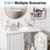 2026 Upgraded 3-in-1 Universal Hair Tool Organizer, XL Size, White