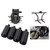 WLZW Black 2pcs Motorcycle Crash Bar Guard Ball Engine Guard Collision Protector Lever Head Fit for Harley