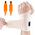 2PCS Ulnar Wrist Brace for Right & Left Hand, Ultra-Thin Elastic Wrist Wrap Compression for TFCC Tear and Repetitive Wrist Use Injury, Wrist Support for Carpal Tunnel, Tendonitis, Pain Relief (Beige)