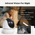 Elderly Monitors with Camera and Audio, Two-Way Talk Room Monitors for Elderly, Med Reminder Camera for Elderly Monitoring, Baby Monitors for Elderly Care and Caregivers, Video Monitor for Elderly