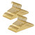 Amber Home 20 Pack Premium Matte Gold Aluminum Coat Hangers, 16.5” Extra Smooth & Durable Metal Shirt Dress Hanger, Light & Sturdy Metal Rack for Jacket Trouser Pant Slack