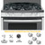 Allstare WB03X43926 Stove Knobs Replacement Parts for GE Range Parts Profile Stove Knobs 183D8269 KIP 5E87 GE Cooktop Knobs JGBP87SEM1SS PGB918SEM1SS Gas Range Burner Control Knob Oven Knobs 5 Pcs