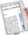 Shelepro Rechargeable 5X Magnifying Glass for Reading, Large Bright Full Page Magnifier with Light, Handheld LED Dimmable Lighted, Lightweight Book Magnifier for Reading Small Prints Seniors - Silver