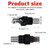 Alrhso 2PCS F-Type Female to RJ45 Male Coaxial Converter, F Female to RJ45 Male Ethernet Adapter, Black Coax Straight Connector Coaxial Coupler Coax Straight Connector(Testing Purposes Only)