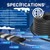HEATIT 8JHSF 75FT Self-Regulating Heating Cable, 120V 8W/ft