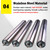 1.5inch (25mm) Diameter Replacement Rollers for Woodworking, Smooth-Running Stainless Steel Outfeed Roller, for Warehouses/Factories(3pcs,25cm (9.8in))