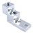 JEENDA 1pc Mechanical Panelboard Lug, Grounding Panelboard Lug, Two Conductors, Aluminum, 500 Awg, 500mcm - 4/0 Str Wire Range