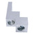 JEENDA 1pc Mechanical Panelboard Lug, Grounding Panelboard Lug, Two Conductors, Aluminum, 500 Awg, 500mcm - 4/0 Str Wire Range