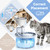 24 Pack Cat Water Filters for FEELNEEDY 3.5L/ 118oz Water Fountain FN-W08L, Ion Exchange Resin with Coconut Shell Activated Carbon Filter Refills, 12 Pack Filters & 12 Pump Sponges