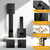Probrico Black Front Door Handle Set,Exterior Door Handle with Deadbolt,Entry Door Lock Set,Single Keyed Cylinder with Door Lever