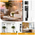 Probrico Black Front Door Handle Set,Exterior Door Handle with Deadbolt,Entry Door Lock Set,Single Keyed Cylinder with Door Lever