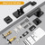 Probrico Black Front Door Handle Set,Exterior Door Handle with Deadbolt,Entry Door Lock Set,Single Keyed Cylinder with Door Lever