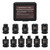 Mayouko 11PCS 3/8" Drive SAE Pipe Plug Socket Set, Tapered Male Square Drive, Chamfered Female Square Drive, CR-MO