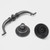 Uenhoy 6 Pcs Black Bail Pulls 3.5" Hole Center Vintage Cabinet Handles