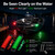Shangyuan Boat Navigation Lights, 2PCS Red and Green LED Bow Lights for Boat, Kayak, Jon Boat, Pontoon and Small Fishing Boat, 12V Waterproof Port and Starboard Marine Lights