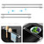 XILIMEN Dish Cloth Holder for Kitchen Sink, Adjustable Over-The-Sink Dish Rag Rack, Metal Kitchen Racks Sink Brush Holder, Drying Rack for Dishcloths, Sponges, Brushes, and Bottles (1, Sliver)