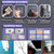 Automatic Toothpaste Dispenser,Wall Mounted Electric Toothpaste Dispenser with 3 Toothpaste Slots,Toothpaste Dispenser for Kids and Adults (Black)