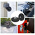 4Pcs Rubber Coated Magnets, 30LBS Bolt on Magnets with M6 Threaded Studs and Nuts, Strong Flag Neodymium Magnet Mount Base with Rubber Coating Non-Slip, Anti-Scratch for Light Bar and Add Mirrors