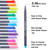 Shuttle Art Fineliner Pens, 100 Colors 0.38mm Fineliner Color Pen Set Fine Line Drawing Pen Fine Point Markers Perfect for Adult Coloring Books Drawing and Journal Art Projects