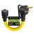 Portvoi 30 Amp NEMA 6-30P to 6-20/15R & 5-20/15R Adapter Cord, 1FT