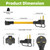 Portvoi 30 Amp NEMA 6-30P to 6-20/15R & 5-20/15R Adapter Cord, 1FT