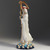 Veronese Design 11 1/2 Inch Santa Muerte Grim Reaper Holy Death Resin Sculpture White Gold Finish