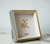 PLUSCHEN 5x5 Blue Beige Square Picture Frame, 5x5 Resin Photo Frame, Wall and Desktop Display Picture Frame, Plexiglass