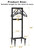 Artigarden Outdoor Garden Hose Holder Freestanding with Brass Faucet And 4 Spikes, Heavy Duty Metal Water Hose Reel Stand Hanger Rack Organizer Holds Storage 150ft Hose for Outside Yard Lawn, Black