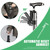 Hold 440 Lbs Walking Cane for Men & Women Aluminum Alloy Lightweight Height Adjustable Walking Stick Heavy Duty Foldbale Free Standing Cane with LED for Seniors Adults Black
