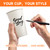 METAPRINT 500 Pack 12 oz Disposable Coffee Cups with Lids and Sleeves,White