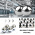 10Pcs 1.5''inch Bearing Balls Steel Ball Bearing 38mm Assorted Loose Bicycle Bearing Balls 1-1/2"…