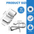 altivox 304 Stainless Steel Trailer Wire Clips 50 Pcs, Solar Panel Wire Clips Metal Wire Clamps for PV Wiring Boat Cable, Boat Trailer
