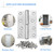 MOZCORN Lift Off Hinges 4", Removable Door Hinge, Left Handed, 6 Pack