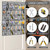 TEMUORG Over Door Hanging Tool Storage Bag Wall Mounted Screw Organizer Garage Accessories Organization with Clear Pockets (36 pockets)